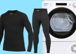 Drying thermal underwear in a dryer