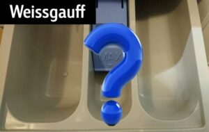 Where to pour powder in a Weissgauff washing machine