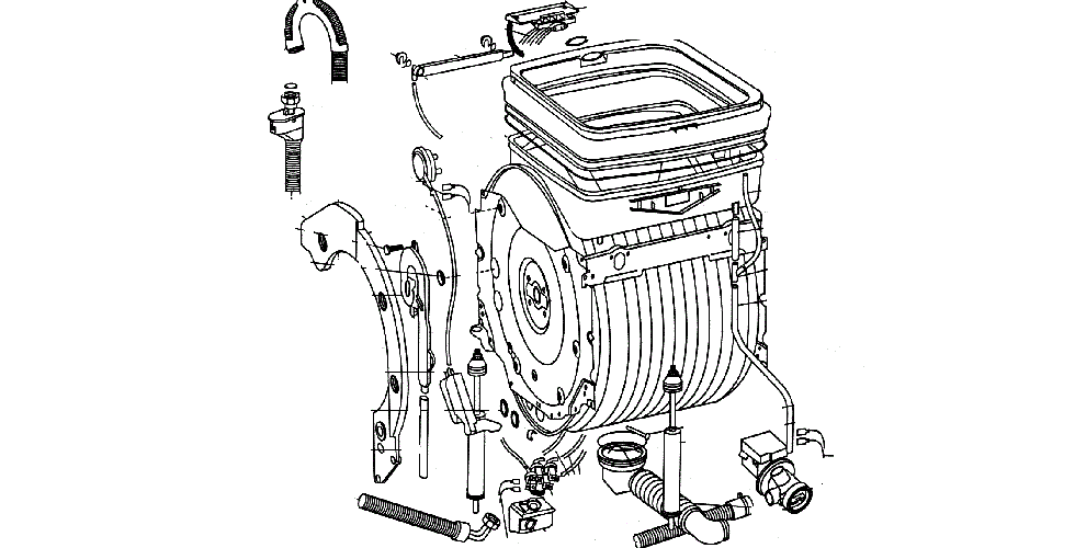 internal components of a top loading washing machine