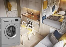 Where to place a washing machine in a small apartment