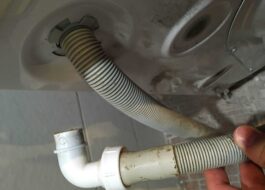 Removing the drain hose from a Beko washing machine