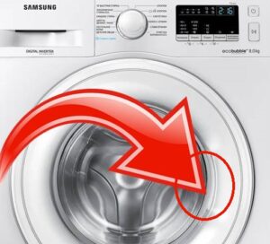 Change the door handle of a Samsung washing machine