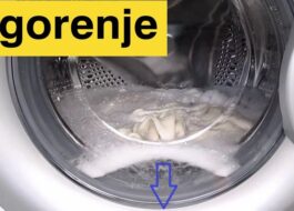 Forced draining of water from the Gorenje washing machine