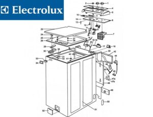 Desmontando uma máquina de lavar Electrolux com carregamento superior