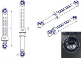 Paano gumagana ang isang washing machine shock absorber?