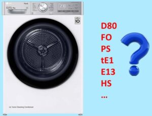 LG dryer error codes