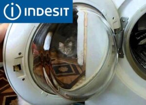 Reparação de escotilha de máquina de lavar roupa Indesit