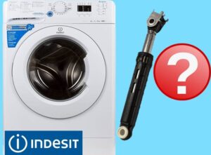 How many shock absorbers are there in an Indesit washing machine?