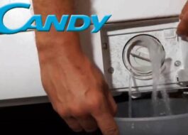 How to drain water from a Candy washing machine