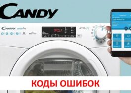 Candy dryer error codes