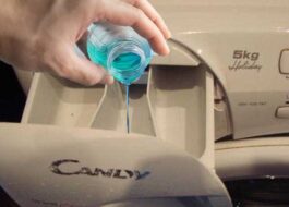 Where to fill the conditioner in the Candy washing machine