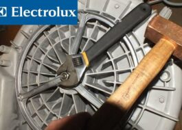 Pag-alis ng Electrolux washing machine pulley