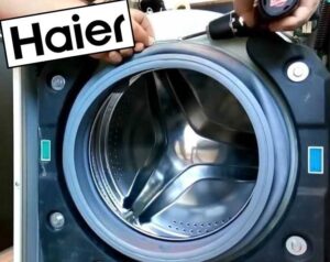 How to change the cuff on a Haier washing machine