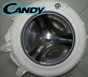 Is the tank of the Candy washing machine collapsible?