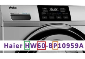 Pag-decode ng label ng mga washing machine ng Haier