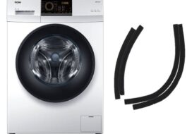 Pag-install ng mga noise reduction pad sa isang Haier washing machine