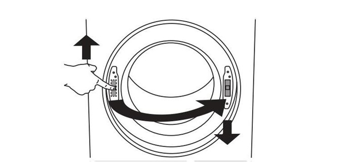 réorganiser la serrure du sèche-linge